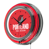 Portland Trail Blazers NBA Chrome Double Ring Neon Clock EasyOptionXY LLC