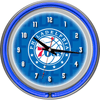 NBA Chrome Double Rung Neon Clock - City - Philadelphia 76ers EasyOptionXY LLC