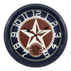 La Crosse Clock 12-inch Indoor/Outdoor Americana Red/Blue Quartz Analog Wall Clock, 404-3012TX EasyOptionXY LLC