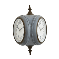 Creative Co-Op Metal Double Sided Wall Clock EasyOptionXY LLC