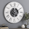 FirsTime & Co. White Shiplap Gears Wall Clock, Farmhouse, Analog, 27 x 2 x 27 in EasyOptionXY LLC