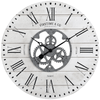 FirsTime & Co. White Shiplap Gears Wall Clock, Farmhouse, Analog, 27 x 2 x 27 in EasyOptionXY LLC