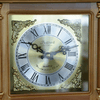 Bedford Clock Collection 34.5" Antique Chiming Wall Clock with Roman Numerals in a Harvest Oak Finish EasyOptionXY LLC