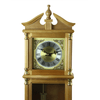 Bedford Clock Collection 34.5" Antique Chiming Wall Clock with Roman Numerals in a Harvest Oak Finish EasyOptionXY LLC