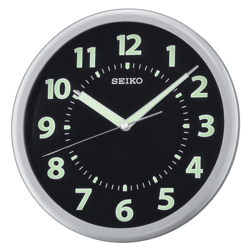 Seiko 10.25-in Glow in the Dark Wall Round Wall Clock Quartz Analog QXA435SLH EasyOptionXY LLC