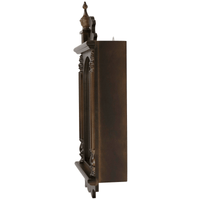 Bedford Clock Collection Leo 21 Inch Chestnut Brown Wood Chiming Vintage Pendulum Wall Clock EasyOptionXY LLC