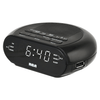 RCA Digital Radio Alarm Clock with Soothing Sounds, Brightness Control, and USB Charging Port EasyOptionXY LLC