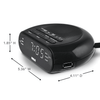 RCA Digital Radio Alarm Clock with Soothing Sounds, Brightness Control, and USB Charging Port EasyOptionXY LLC