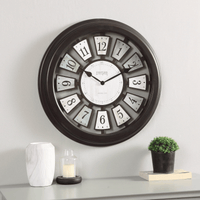 FirsTime & Co. Bronze Mercantile Plaques Wall Clock, Modern, Analog, 22.5 x 2.75 x 22.5 in EasyOptionXY LLC