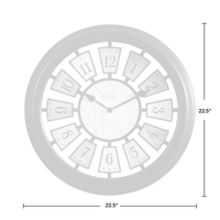 FirsTime & Co. Bronze Mercantile Plaques Wall Clock, Modern, Analog, 22.5 x 2.75 x 22.5 in EasyOptionXY LLC