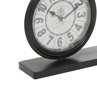 DecMode 12" Brown Metal Bike Clock EasyOptionXY LLC