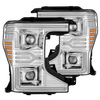 AlphaRex 20-22 Ford Super Duty LUXX-Series LED Projector Headlights Chrome OffRoadUSA.com