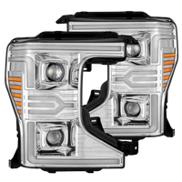 AlphaRex 20-22 Ford Super Duty LUXX-Series LED Projector Headlights Chrome OffRoadUSA.com