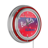 Washington Bullets Hardwood Classics NBA Chrome Neon Clock EasyOptionXY LLC
