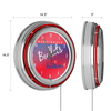 Washington Bullets Hardwood Classics NBA Chrome Neon Clock EasyOptionXY LLC