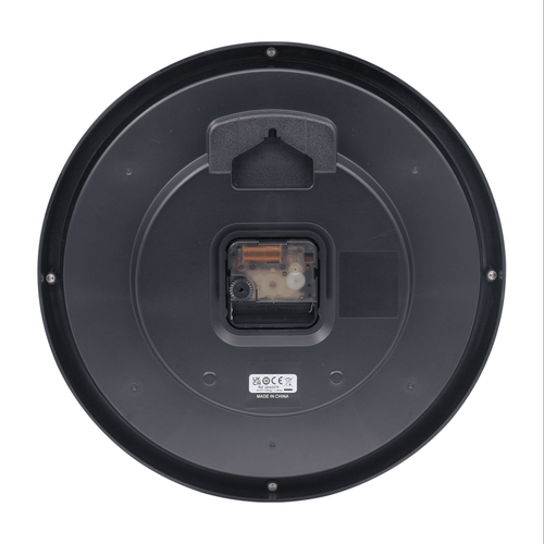 Seiko 12" Quartz Traditional Round Black Analog Quartz Wall Clock, QHA007KLH EasyOptionXY LLC