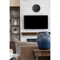 Seiko 12" Quartz Traditional Round Black Analog Quartz Wall Clock, QHA007KLH EasyOptionXY LLC