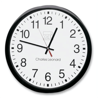 CLI 12" Quartz Wall Clock Analog - Quartz - White Main Dial - Black/Plastic Case EasyOptionXY LLC