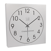 CLI 12" Quartz Wall Clock Analog - Quartz - White Main Dial - Black/Plastic Case EasyOptionXY LLC