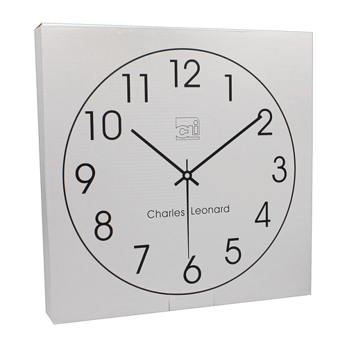 CLI 12" Quartz Wall Clock Analog - Quartz - White Main Dial - Black/Plastic Case EasyOptionXY LLC
