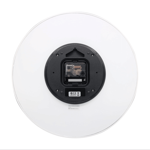 Seiko 13 " Wooden White Pax Wall Clock, White Round Ash, Analog, Quartz QXA765WLH EasyOptionXY LLC