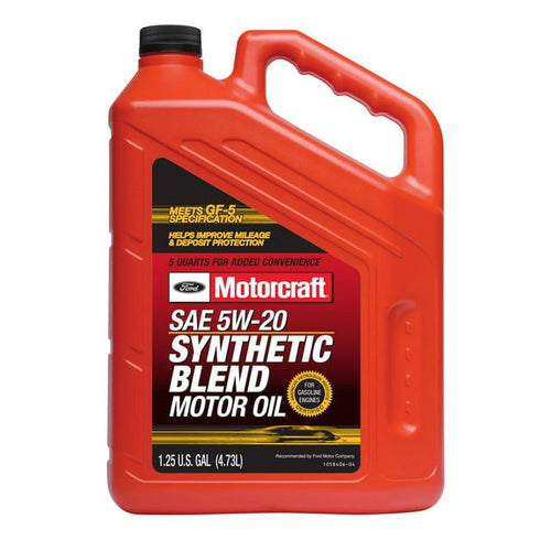 Motorcraft Synthetic Blend Motor Oil, 5W-20 - A premium-quality motor oil specifically developed for Ford Motor Company vehicles EasyOptionXY LLC