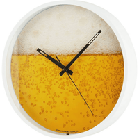 Mainstays 11.5" Round Indoor Photo Realistic Beer/Ale Analog Modern Wall Clock with Quartz Movement EasyOptionXY LLC