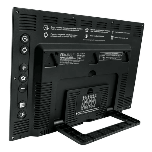 La Crosse Technology Extra-Large Soft Gray Atomic Wall/Table Digital Clock, 513-21867-Int EasyOptionXY LLC