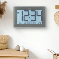 La Crosse Technology Extra-Large Soft Gray Atomic Wall/Table Digital Clock, 513-21867-Int EasyOptionXY LLC