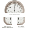 Villacera Indoor Outdoor Wall Clock Thermometer Hygrometer ?¨C 18?' Silver EasyOptionXY LLC