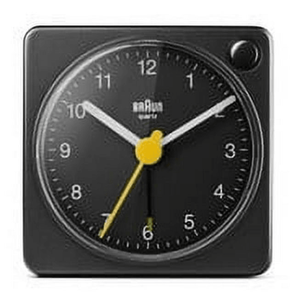 Braun BC02XB: Sleek Black Travel Alarm Clock with Snooze, Light, and Quiet Quartz Movement EasyOptionXY LLC