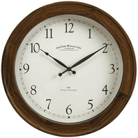 FirsTime & Co. Brown Garrison Whisper Wall Clock, Traditional, Analog, 16 x 2 x 16 in EasyOptionXY LLC