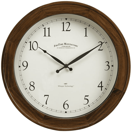 FirsTime & Co. Brown Garrison Whisper Wall Clock, Traditional, Analog, 16 x 2 x 16 in EasyOptionXY LLC