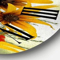 Designart 1 in Traditional Wall Clock(Size 36" x 36") EasyOptionXY LLC