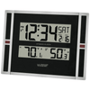 La Crosse Technology 11" Contemporary Black & Silver Digital Atomic Clock with Temperature, 513-149 EasyOptionXY LLC