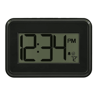 Mainstays 7.15" x 0.85" Digital Black Desk Alarm Clock with Timer, W80000 EasyOptionXY LLC