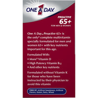 One A Day Proactive 65+ Multivitamin Tablets for Men and Women; 150 Count EasyOptionXY LLC