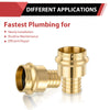 1/2" Copper Press x 3/4" PEX Expansion Brass Adapter (Lead Free)