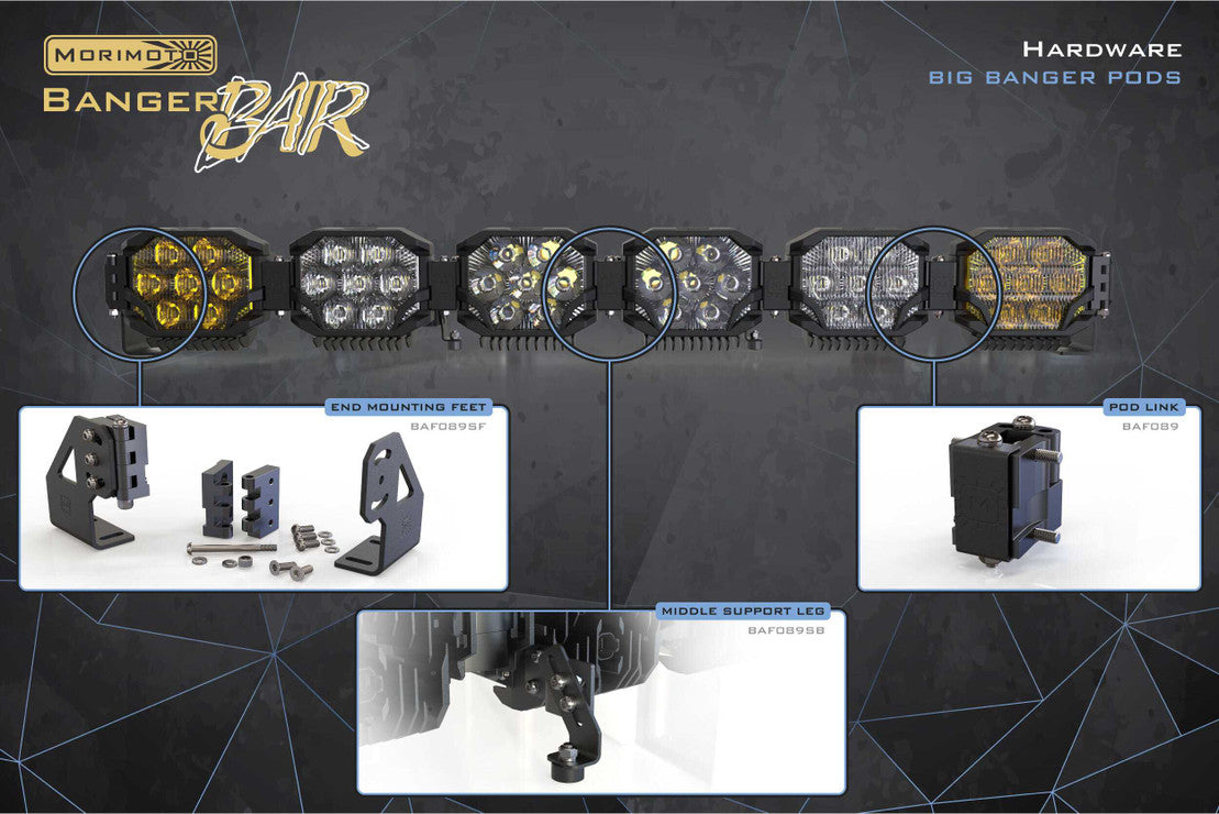 Morimoto BigBanger Bar Links & Mounting Accessories