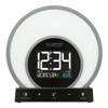 Soluna-S Light Black Tabletop LCD Wake-up Sunrise Alarm Clock w/Temp. and USB Port, W74146 EasyOptionXY LLC