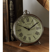 DecMode 7" Silver Stainless Steel Clock with Ring Top EasyOptionXY LLC