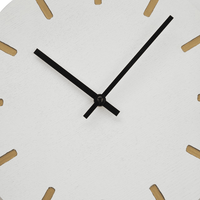 DecMode 27" x 15" Gold Metal 2 Shelf Wall Clock EasyOptionXY LLC