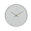 DecMode 24" White Metal Round Wall Clock EasyOptionXY LLC