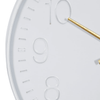 DecMode 24" White Metal Round Wall Clock EasyOptionXY LLC