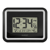 La Crosse Technology Black Modern Atomic Digital Clock with Temp and Calendar, BBB84022 EasyOptionXY LLC