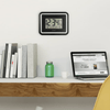 La Crosse Technology Black Modern Atomic Digital Clock with Temp and Calendar, BBB84022 EasyOptionXY LLC
