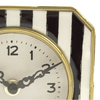 Black and White Striped Clock EasyOptionXY LLC
