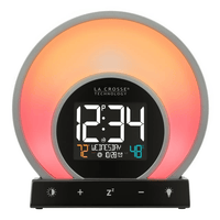 La Crosse Technology Soluna Black Digital Light Wake Up Alarm Clock with USB, C79141 EasyOptionXY LLC