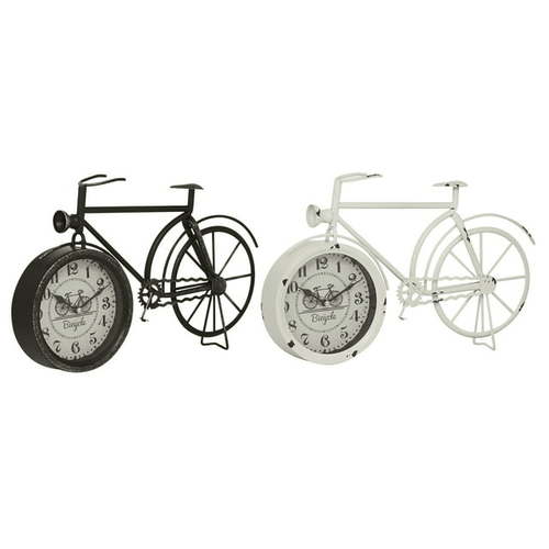 DecMode 9" Black Metal Bike Clock, Set of 2 EasyOptionXY LLC