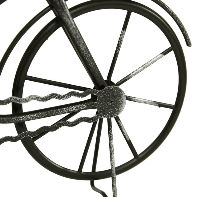 DecMode 9" Black Metal Bike Clock, Set of 2 EasyOptionXY LLC